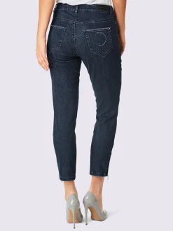 Ascari Pantalons<Jean 5 poches poches avec broderie et pierres fantaisie
