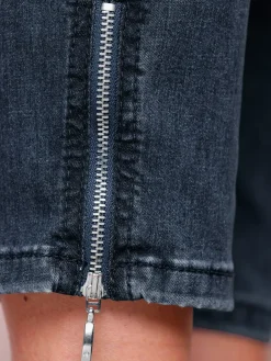 Ascari Pantalons<Jean 5 poches poches avec broderie et pierres fantaisie