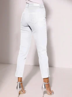 Ascari Jeans|Pantalons<Jean 5 poches poches avec broderie et pierres fantaisie
