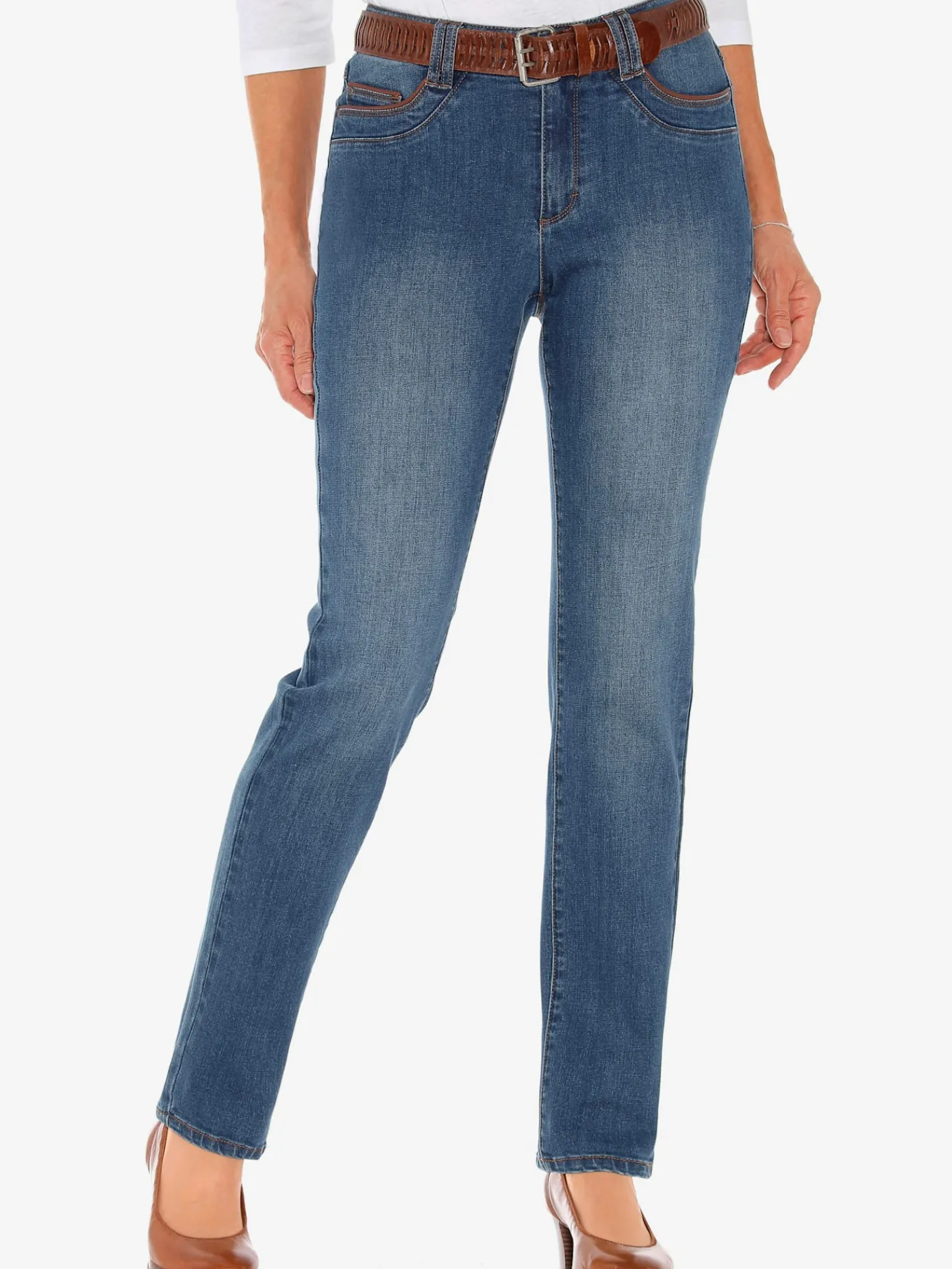 Collection L Pantalons|Jeans<Jean 5 poches qualité coton extensible indéformable