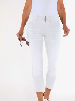 Collection L Pantalons<Jean 7/8 qualité coton