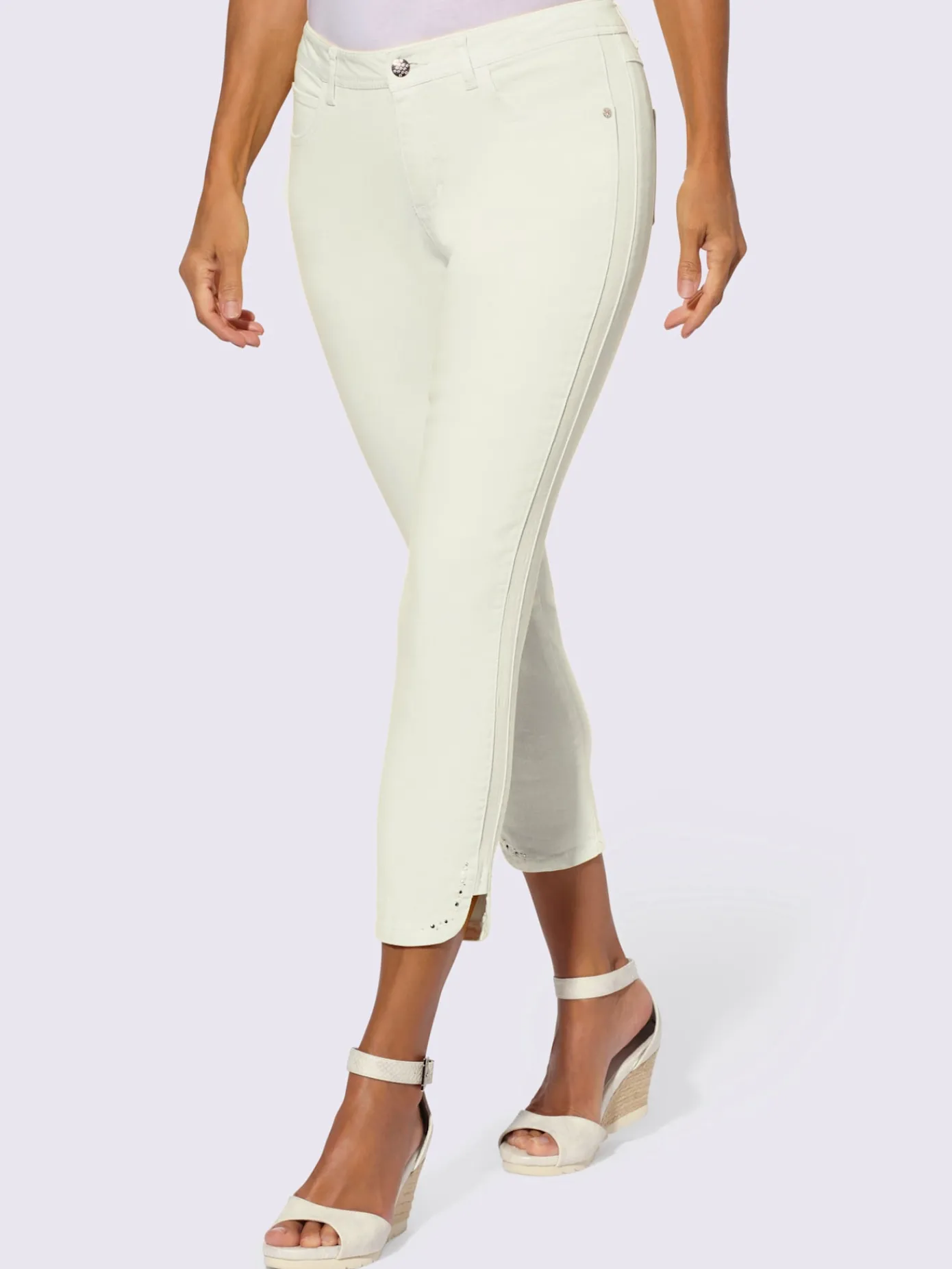 Pantalons<Jean 7/8 qualité coton