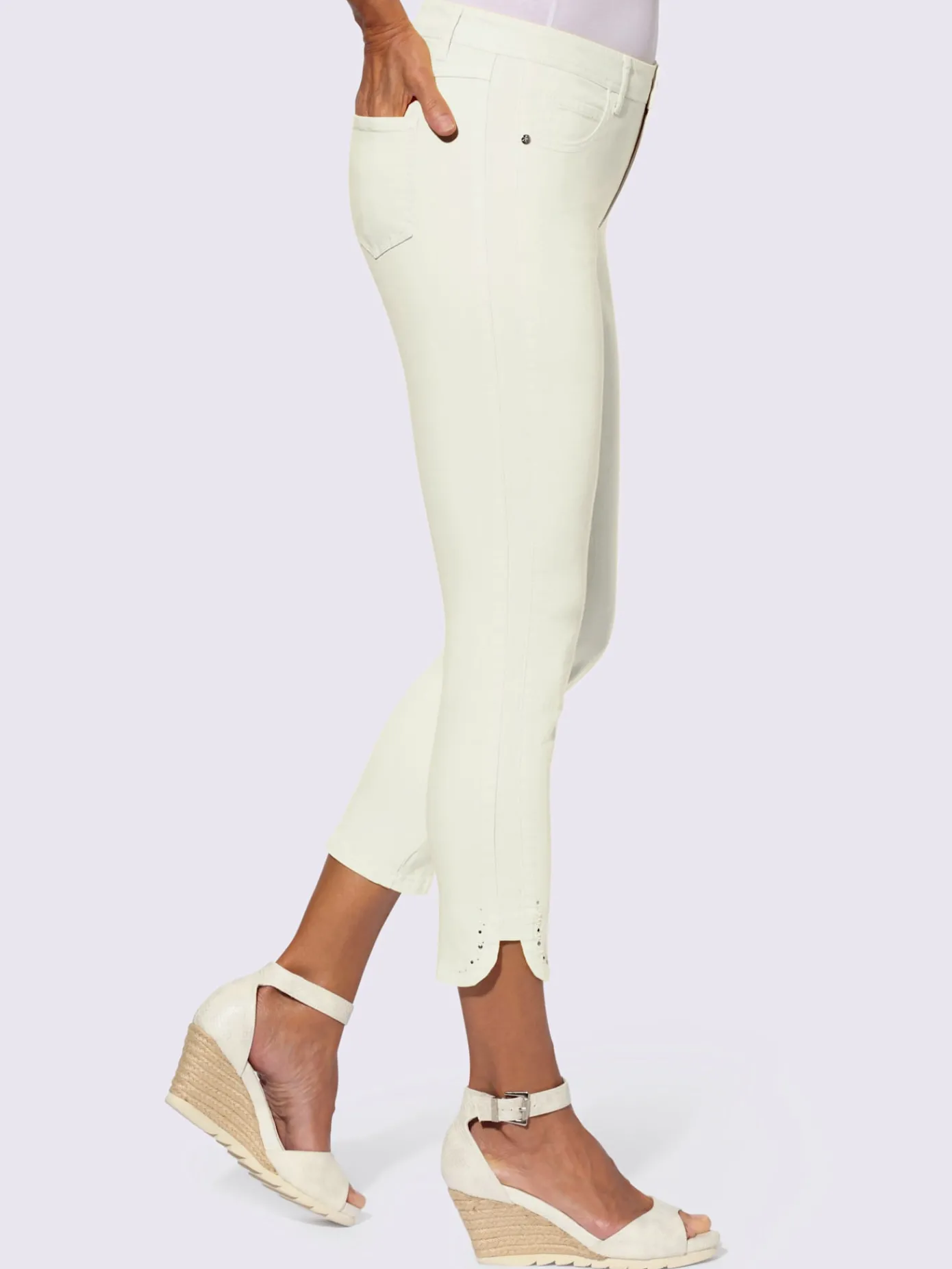 Pantalons<Jean 7/8 qualité coton