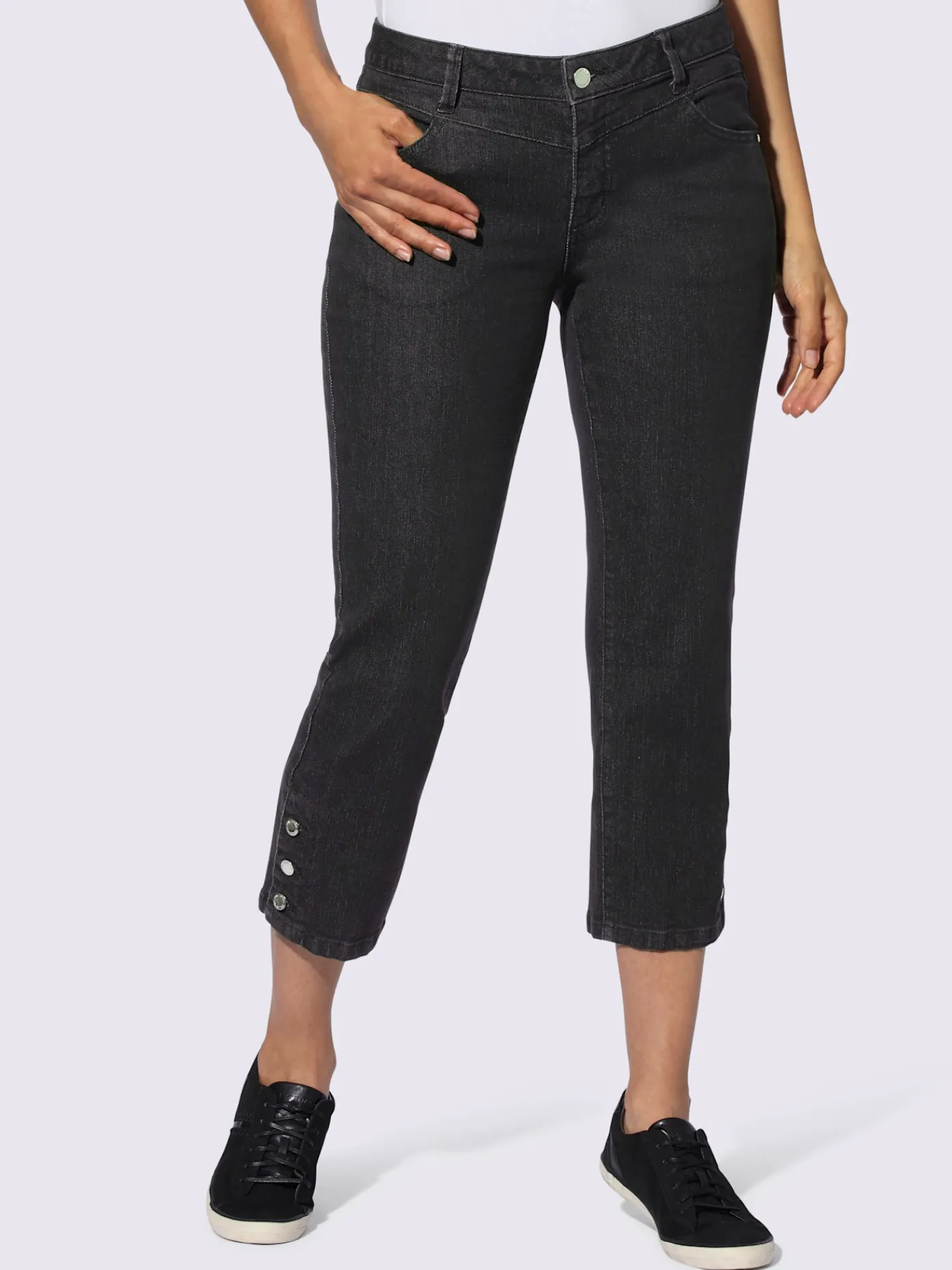 Collection L Pantalons<Jean 7/8 qualité coton