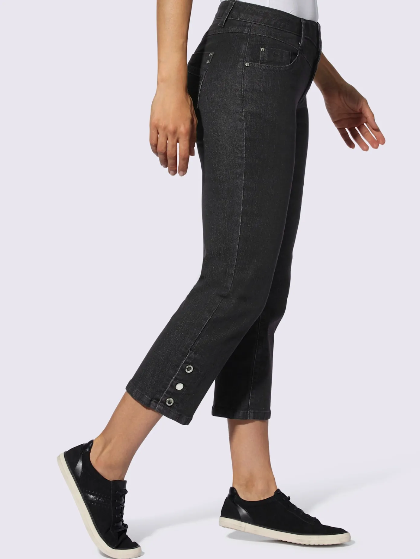 Collection L Pantalons<Jean 7/8 qualité coton