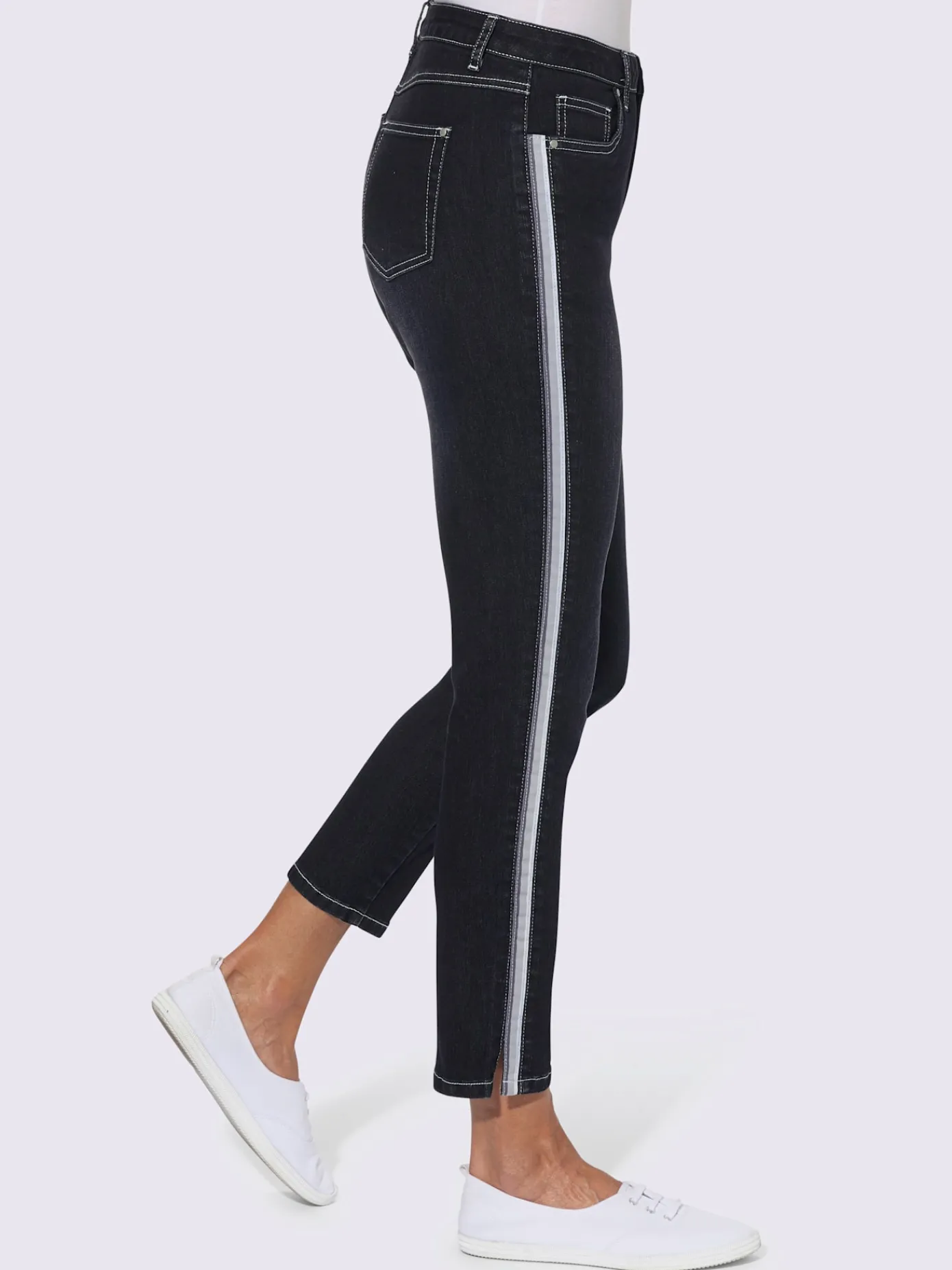 Collection L Pantalons<Jean 7/8 qualité coton