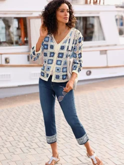 Jeans|Pantalons<Jean 7/8 qualité coton