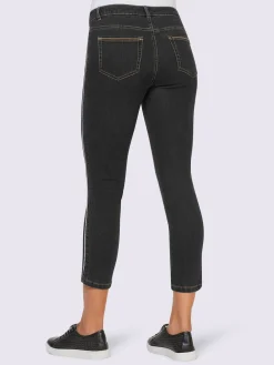 Rick Cardona Jeans|Pantalons<Jean 7/8 rayures brillantes sur les coutures latérales