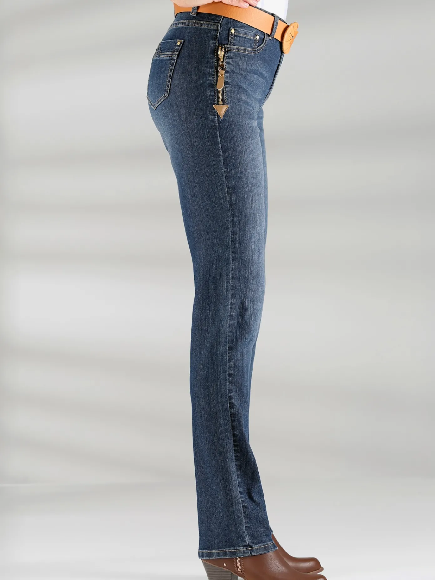 Collection L Pantalons|Jeans<Jean avec poches originales en qualité extensible