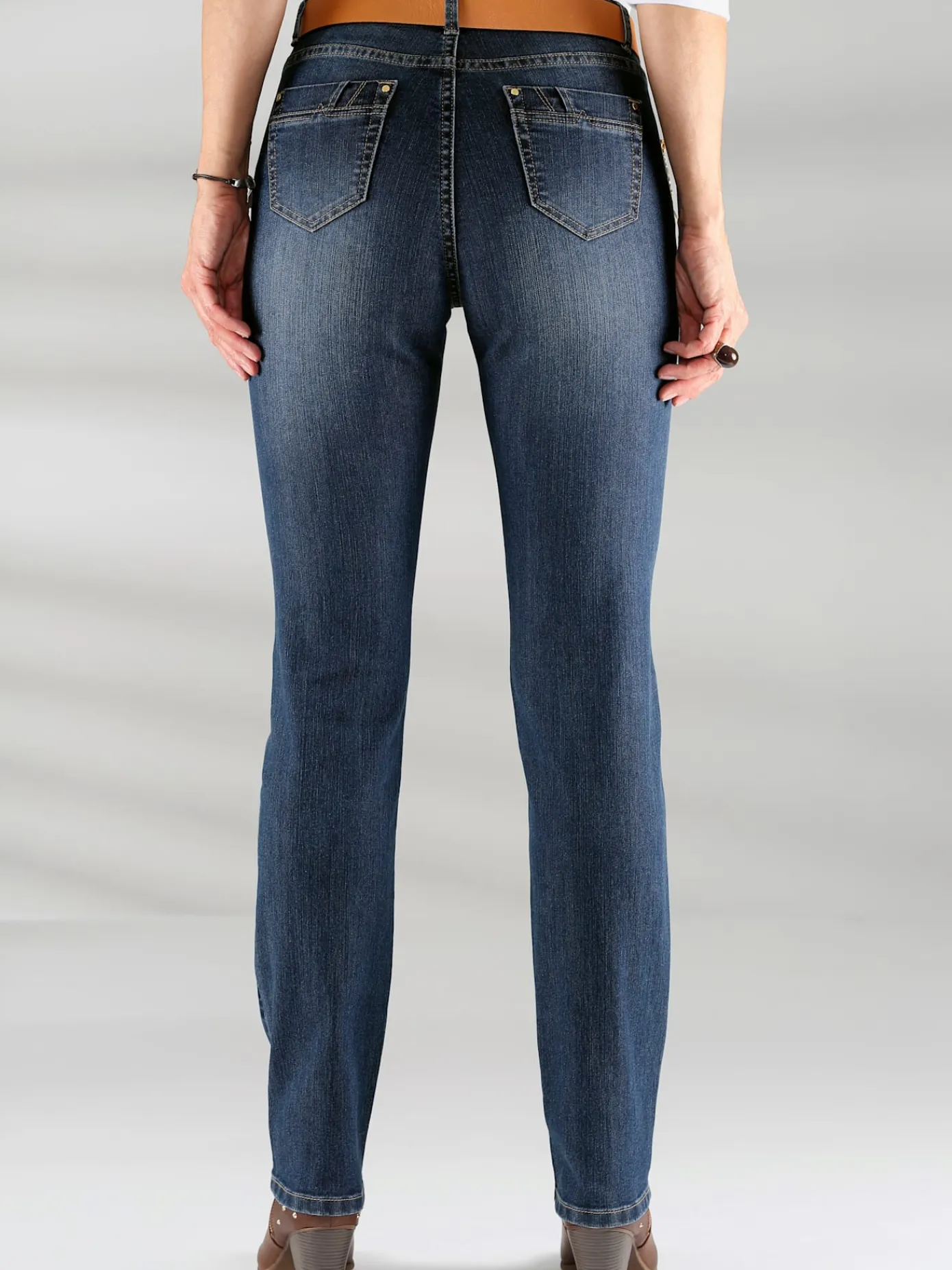 Collection L Pantalons|Jeans<Jean avec poches originales en qualité extensible