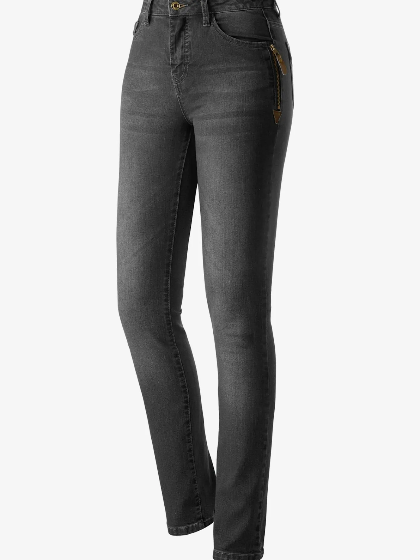 Collection L Pantalons<Jean avec poches originales en qualité extensible