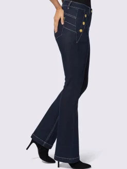 Ashley Brooke Jeans|Pantalons<Jean bootcut boutons décoratifs