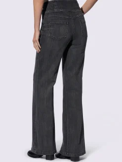 Mandarin Jeans|Pantalons<Jean bootcut brides décoratives