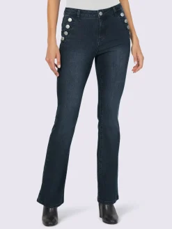 Mandarin Jeans|Pantalons<Jean bootcut coupe bootcut tendance