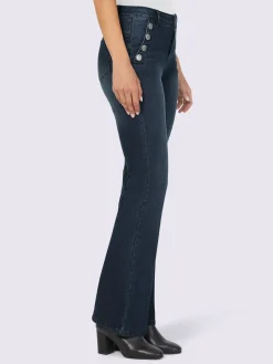 Mandarin Jeans|Pantalons<Jean bootcut coupe bootcut tendance