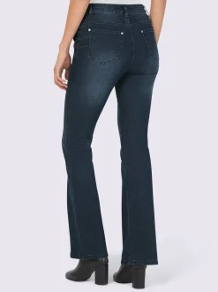 Mandarin Jeans|Pantalons<Jean bootcut coupe bootcut tendance