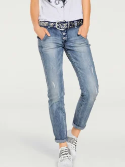 Linea Tesini Jeans|Pantalons<Jean boyfriend coupe droite