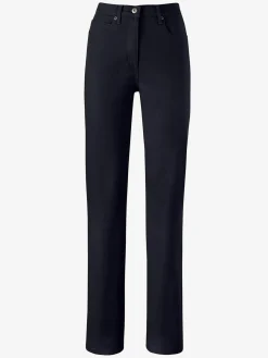 Pantalons<Jean broderie décorative sur les poches arrières