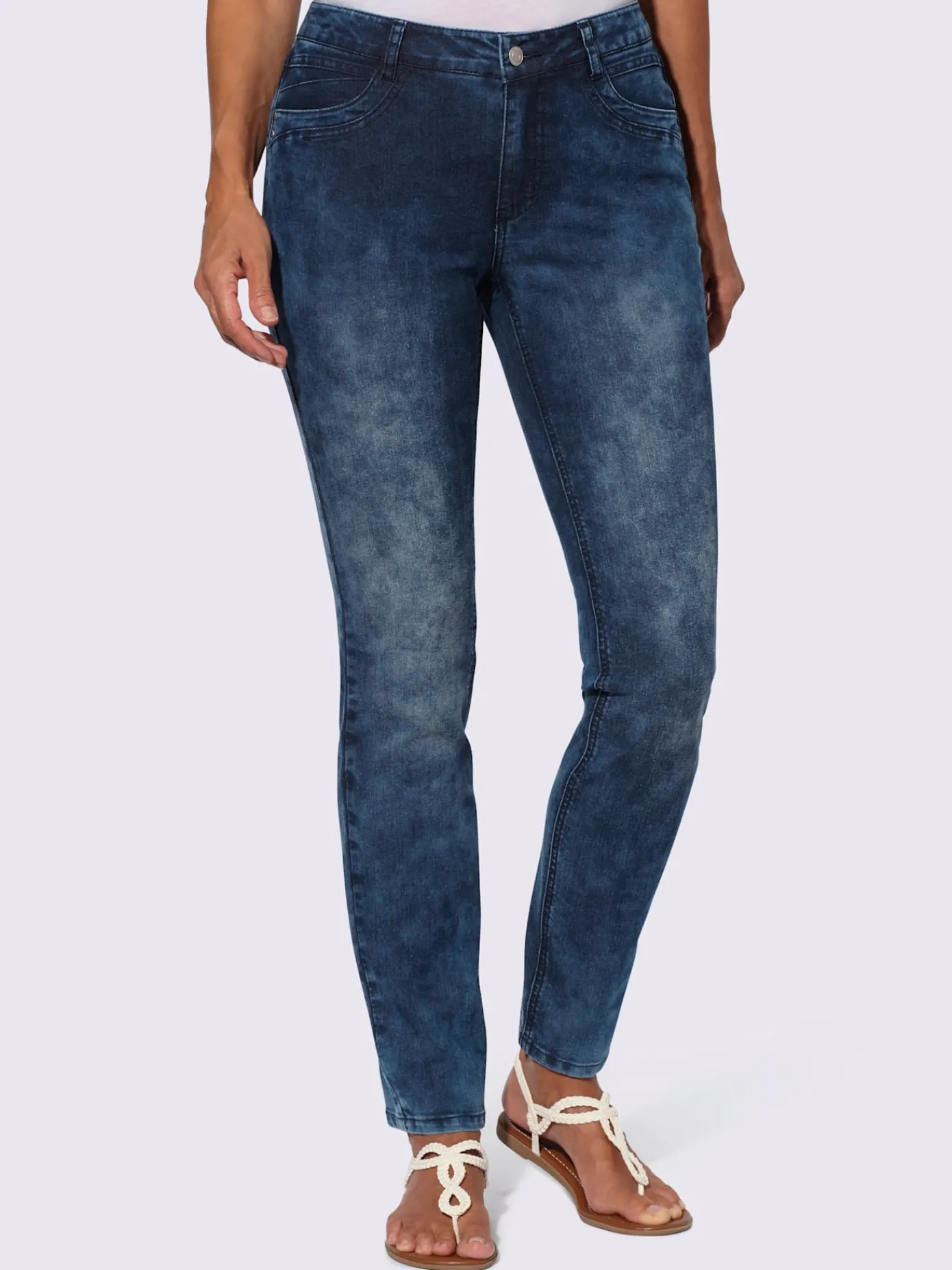 Collection L Pantalons<Jean coton extensible confortable