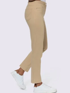 Fair Lady Pantalons<Jean coupe droite avec ceinture élastique au dos
