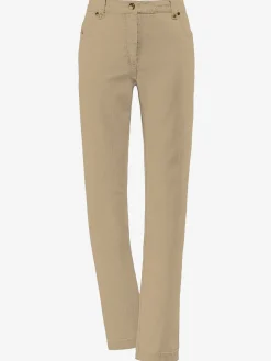 Fair Lady Pantalons<Jean coupe droite avec ceinture élastique au dos