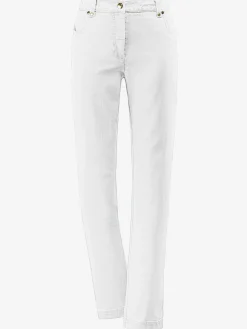 Fair Lady Jeans|Pantalons<Jean coupe droite avec ceinture élastique au dos