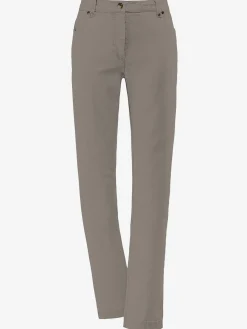 Fair Lady Pantalons<Jean coupe droite avec ceinture élastique au dos