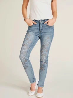 Linea Tesini Pantalons<Jean déchiré coupe skinny
