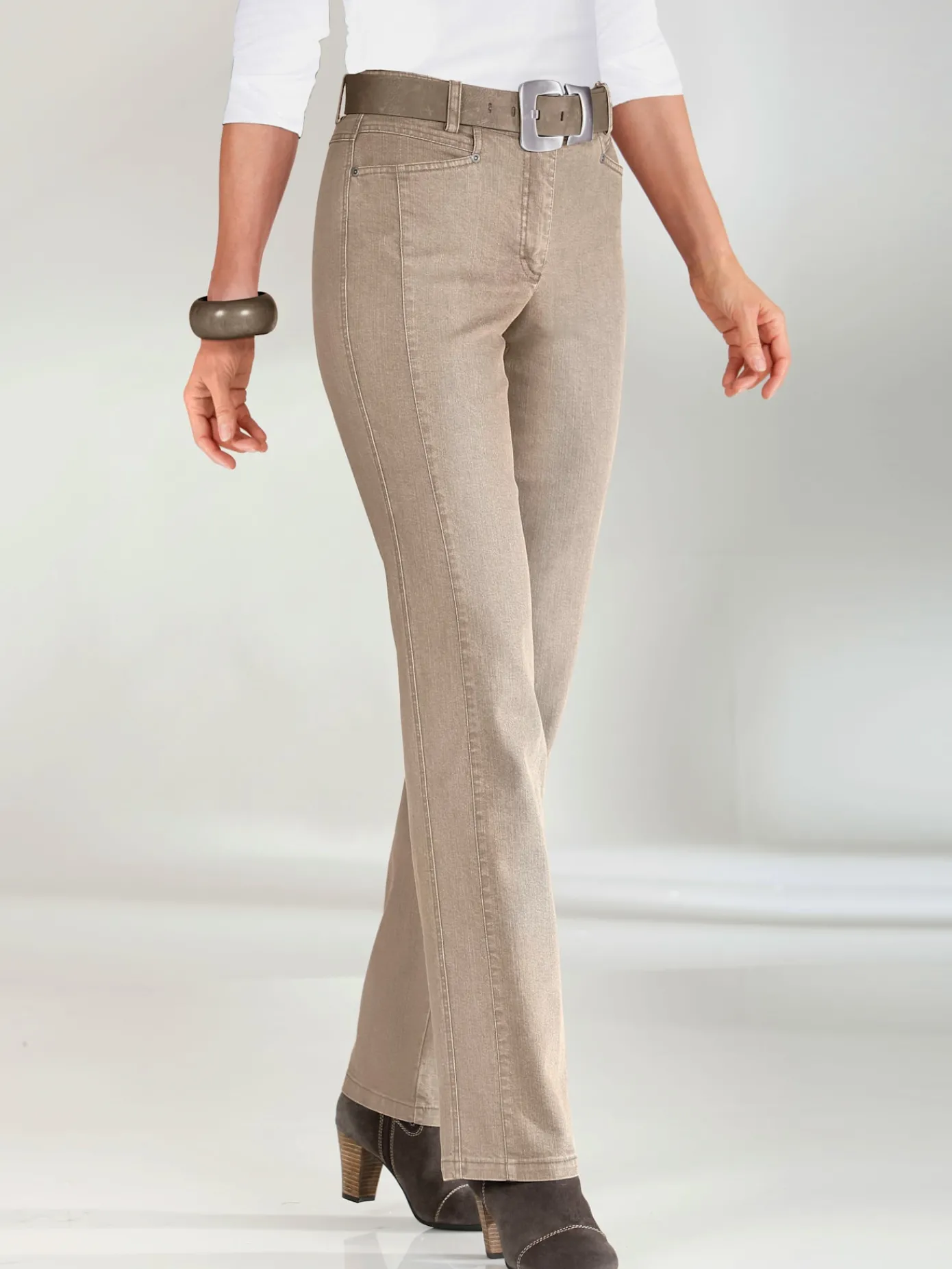 Cosma Pantalons<Jean droit effet ventre plat