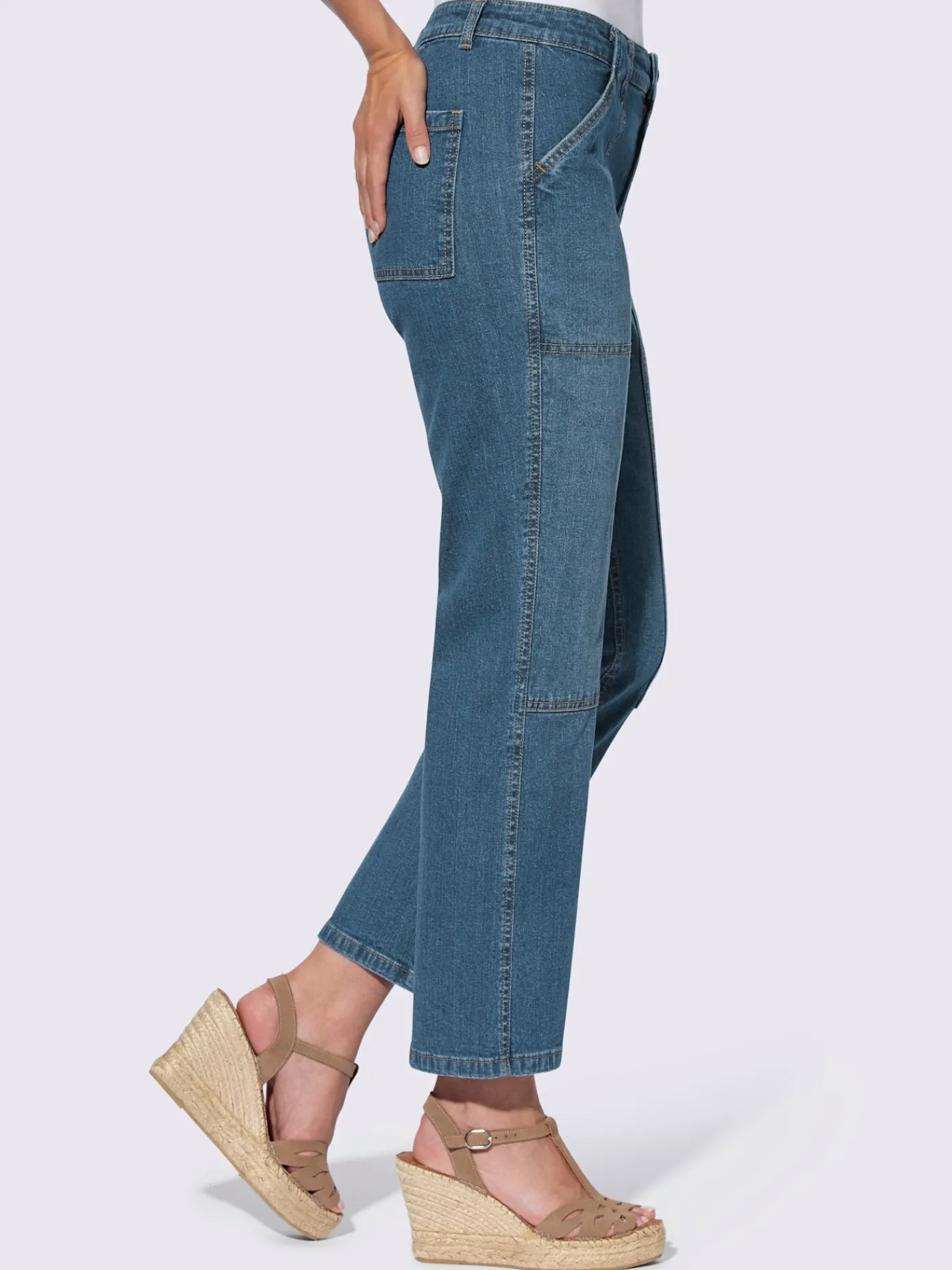 Linea Tesini Jeans|Pantalons<Jean droit jambe ajustée