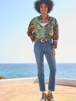 Linea Tesini Jeans|Pantalons<Jean droit jambe ajustée