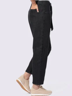Linea Tesini Jeans|Pantalons<Jean extensible 2 poches plaquées