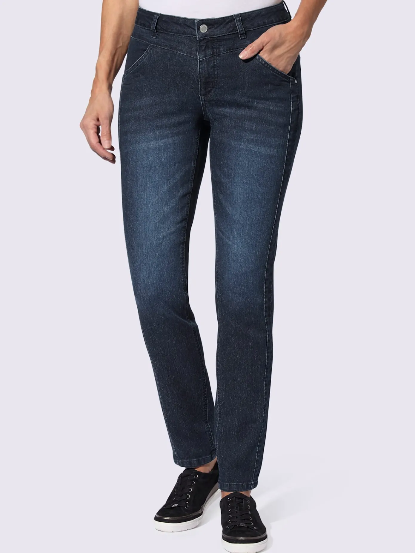 Collection L Pantalons<Jean extensible qualité coton