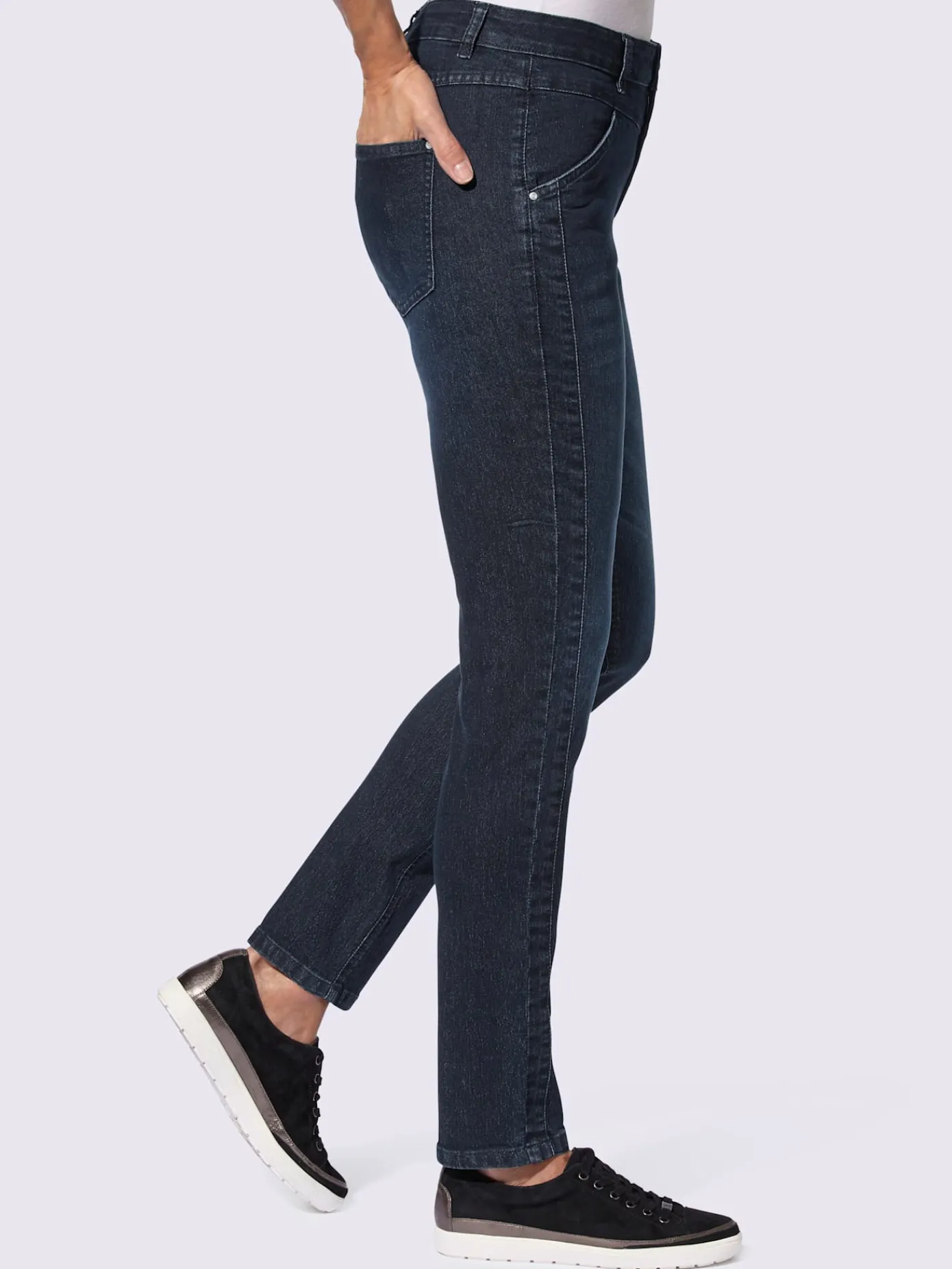Collection L Pantalons<Jean extensible qualité coton