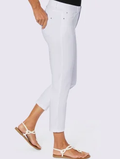 Collection L Pantalons<Jean femme 7/8 delavé