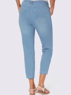 Collection L Jeans|Pantalons<Jean femme 7/8 delavé