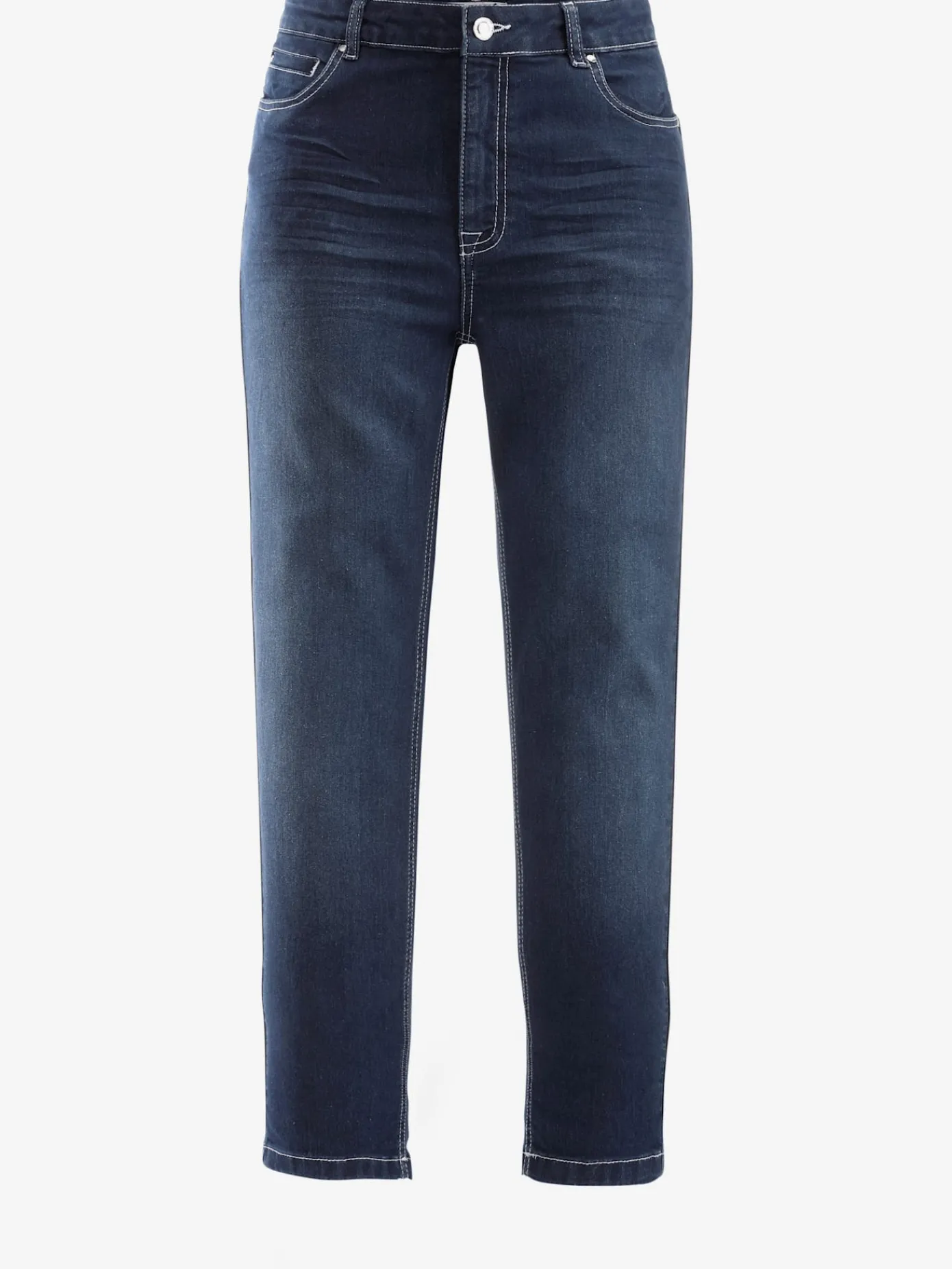 Collection L Pantalons<Jean femme 7/8 delavé