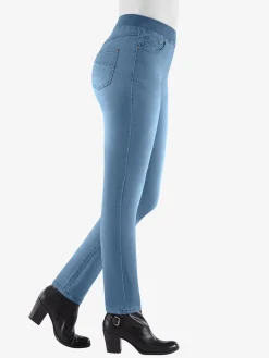 Jeans|Pantalons<Jean femme confortable avec ceinture élastique