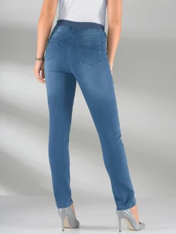 Jeans|Pantalons<Jean femme confortable avec ceinture élastique