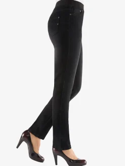 Pantalons<Jean femme confortable avec ceinture élastique