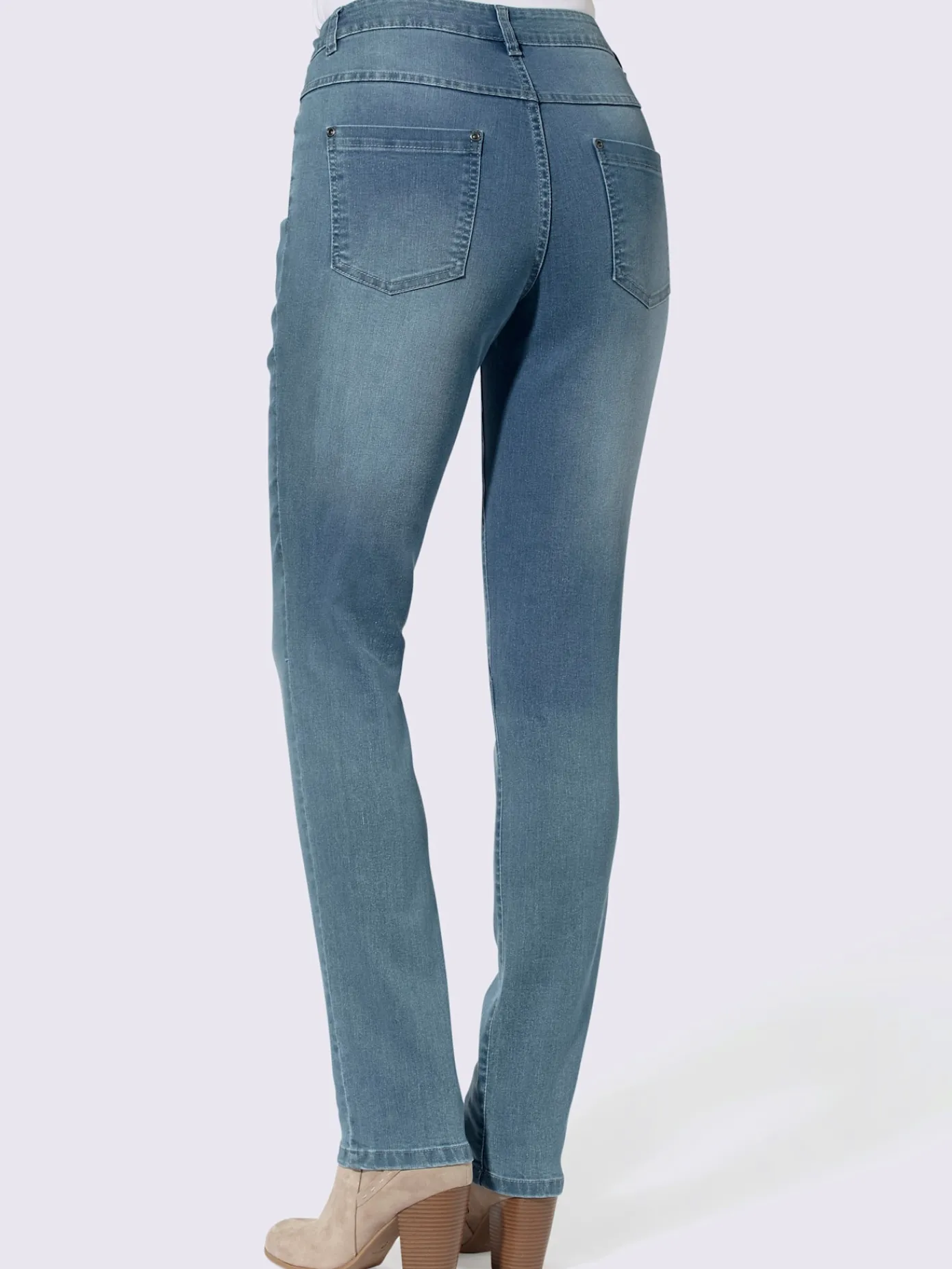 Jeans|Pantalons<Jean femme coupe boyfriend délavé avec coutures décoratives