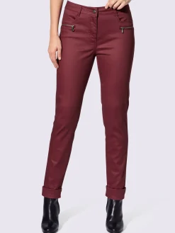 Linea Tesini Jeans|Pantalons<Jean fermetures à glissière décoratives