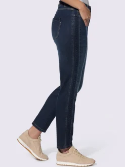 Linea Tesini Jeans|Pantalons<Jean jolies rayures galon
