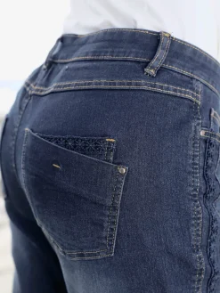 Linea Tesini Jeans|Pantalons<Jean jolies rayures galon