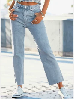 Buffalo Jeans|Pantalons<Jean large longueur 7/8 tendance, jambes évasées