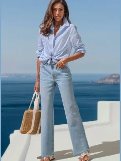 LASCANA Jeans|Pantalons<Jean large tendance