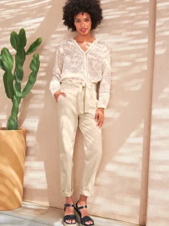 Linea Tesini Jeans|Pantalons<Jean livré avec ceinture