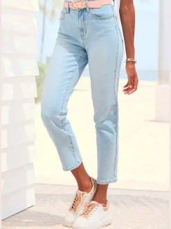 LASCANA Pantalons<Jean longueur cheville jean court 5 poches