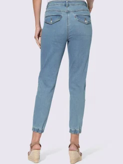 Linea Tesini Jeans|Pantalons<Jean ourlet élastique