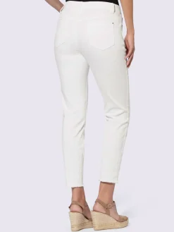 Linea Tesini Jeans|Pantalons<Jean push-up broderie ton sur ton